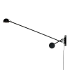 Moosee Moosee Gear LED Állítható Fali Lámpa Fekete