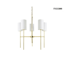 Moosee MOOSEE Imperio 5 Aranyozott Fém Függőlámpa Fehér Burákkal világítás