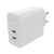 Mophie GaN Charger Dual 2x USB-C Hálózati töltő - Fehér (67W)