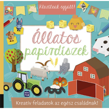 Móra Könyvkiadó Készítsük együtt! - Állatos papírdíszek - Kreatív feladatok az egész családnak gyermek- és ifjúsági könyv
