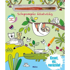 Móra Könyvkiadó Színpompás állatvilág - ecset, víz, varázslat (ajándék ecsettel) gyermek- és ifjúsági könyv