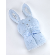 Mora POMPON RABBIT P88 pléd 75*95 05-blue - dobozos babaágynemű, babapléd