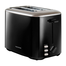 Morphy Richards 222064 2 szeletes kenyérpirító 800W - Fekete (222064 - SOLID GLOSS) kenyérpirító