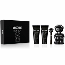 Moschino Toy Boy SET: edp 100ml + edp 10ml + tusfürdő gél 100ml + Testápoló 100ml kozmetikai ajándékcsomag
