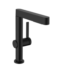  Mosdó csaptelep Hansgrohe Finoris kihúzható zuhannyal, 2 áram matt fekete 76063670 csaptelep