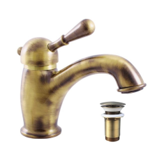  Mosdó csaptelep RAV SLEZÁK LABE clic-clac rendszerrel régi sárgaréz L027.0SM csaptelep