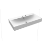  Mosdó Kaldewei SILENIO 90x46 cm fehér színben fényes felülettel három nyílás a csaptelep számára 904406033001