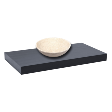 Mosdólap mosogató nélkül Naturel Dolce 90x8x50 cm fekete mat DO9050BL fürdőszoba bútor