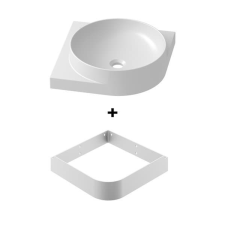  Mosdópult tartó konzol mosdóval Ravak Yard 45x45 cm fehér X000001676 szaniter