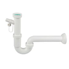  MOSDÓSZIFON CSŐ MOSÓGÉPCSATLAKOZÁSSAL 1&quot;1/2 Ø40 CR fürdőkellék