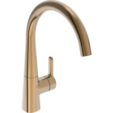 Mosogató csaptelep Hansa Designo forgó karral csiszolt bronz 5101228381 csaptelep