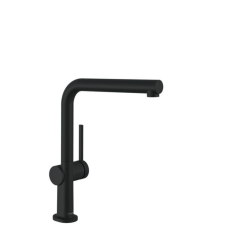  Mosogató csaptelep Hansgrohe Talis forgó karral matt fekete 72840670 csaptelep