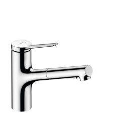 Mosogató csaptelep Hansgrohe Zesis kihúzható zuhannyal, 2 áram króm 74810000 csaptelep