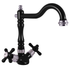  Mosogató keverő RAV SLEZÁK MORAVA fekete/króm MK120.5/8CMATC csaptelep