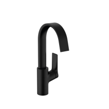  Mosogató - mosdó csaptelep Hansgrohe Vivenis leeresztőszeleppel matt fekete 75030670 csaptelep