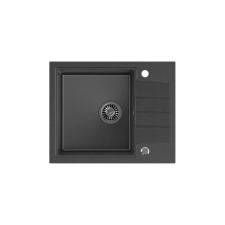 Mosogató Quadron PETER116 fekete rozsdamentes acél elem HCQP6250CZK mosogatótálca