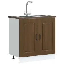  Mosogató sljzat szekrény Kalmar barna tölgy 80x46x81,5 cm bútor