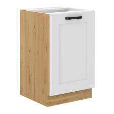  Mosogató szekrény, fehér/artisan tölgy, LULA 50 ZL 1F BB bútor