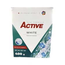 Mosópor 400 g (6 mosás) zsákos fehér ruhákhoz Active White tisztító- és takarítószer, higiénia