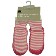 Mothercare rózsaszín csíkos bébi szobazokni gyerek zokni