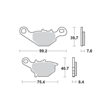 Moto Master Első fékbetétek Moto Master Nitro RM 80 / 85 egyéb motorkerékpár alkatrész