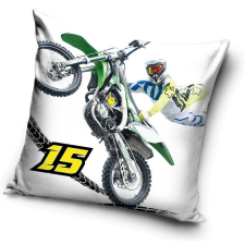 Motokrossz White 15 párnahuzat 40x40 cm lakástextília