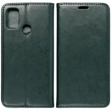  Motorola Moto G75, Oldalra nyíló tok, stand, Magnet Book, zöld tok és táska