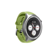 Motorola Moto Watch GPS Férfi Okosóra 47mm Zöld ajándék szíjjal - Ezüst okosóra