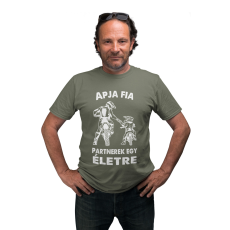  Motoros apa és fia - Férfi Póló