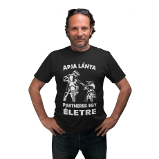  Motoros apa és lánya - Férfi Póló