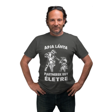  Motoros apa és lánya - Férfi Póló