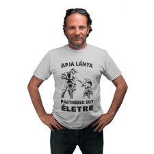 Motoros apa és lánya - Férfi Póló férfi póló