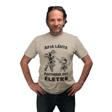  Motoros apa és lánya - Férfi Póló