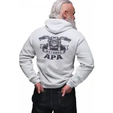  Motoros Apa - Zipzáros Pulóver