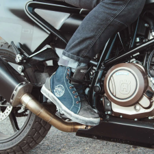  Motoros cipő W-TEC Denimo fekete 47 motoros csizma
