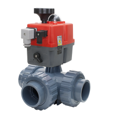  Motoros golyóscsap 3 utas PTFE D050 230V medence kiegészítő