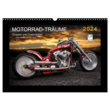 Motorrad-Träume - Chopper und Custombikes (Wandkalender 2024 DIN A3 quer), CALVENDO Monatskalender – Michael Pohl naptár, kalendárium