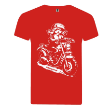 MotoZem - motoros gyerek lány póló piros