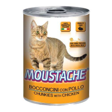 MOUSTACHE Cat Chunks csirke 415g felnőtt macskák számára macskaeledel