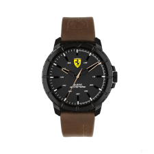 MOVADO Scuderia Ferrari Karóra Forza Evo Quartz, Barna Silicon Szíj, 45Mm karóra
