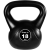 MOVIT Kettlebell, füles súlyzó 18 kg fekete, MOVIT