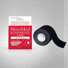Movomed Kineziológiai szalag Fekete színben gyógyászati segédeszköz