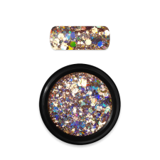  Moyra Holo glitter mix No. 02 Arany körömdíszítő