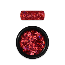 Moyra Holo glitter mix No. 11 Piros körömdíszítő