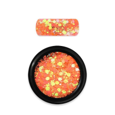 Moyra Holo glitter mix No. 22 Chameleon light orange - 3g körömdíszítő