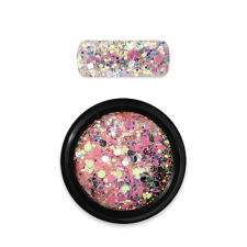 Moyra Holo glitter mix No.24 Chameleon baby pink körömdíszítő