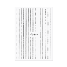  Moyra Körömdíszítő Csík Chain 02 Ezüst körömdíszítő