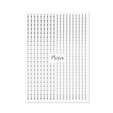 Moyra Körömdíszítő Csík Dots 02 Ezüst körömdíszítő