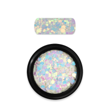 Moyra Moyra Holo glitter mix No. 12, Kaméleon Fehér körömdíszítő