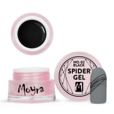 Moyra Moyra Spider gel No. 02. Black műköröm zselé